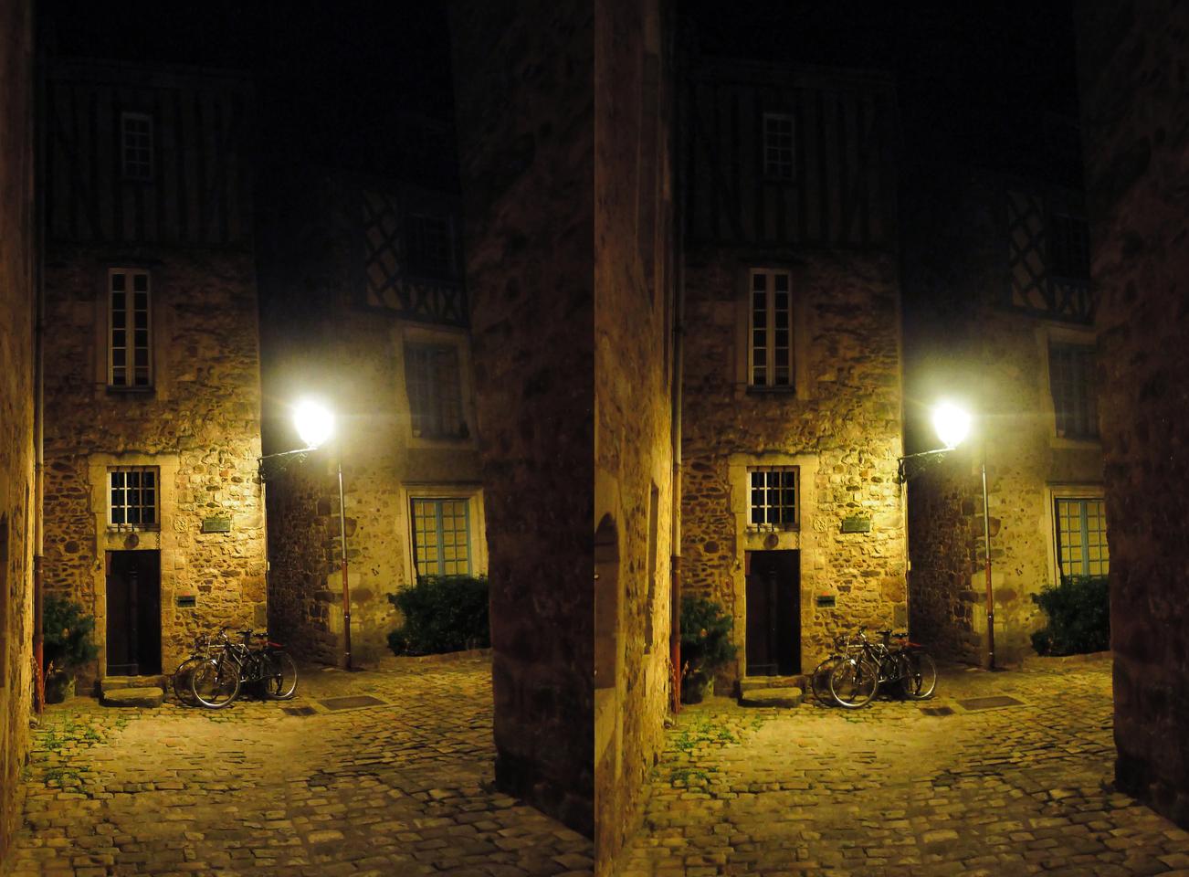 Le Mans old town by night
