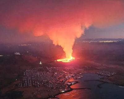 Accidental hyper of the recent eruption near Grindavik, Iceland