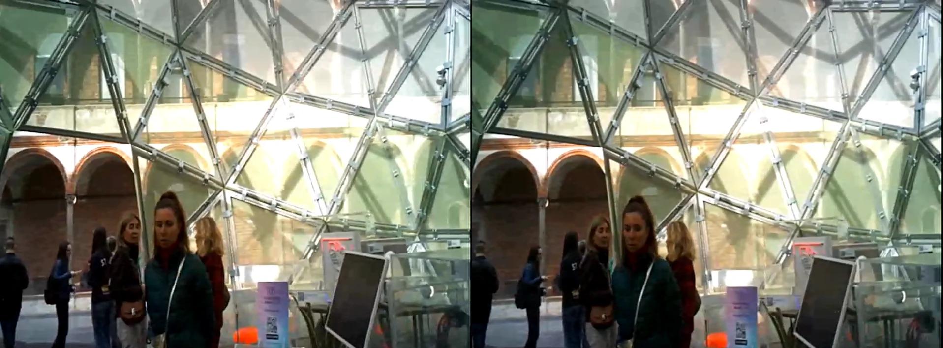 Inside a geodetic at "fuorisalone" - Milan Design Week 2024