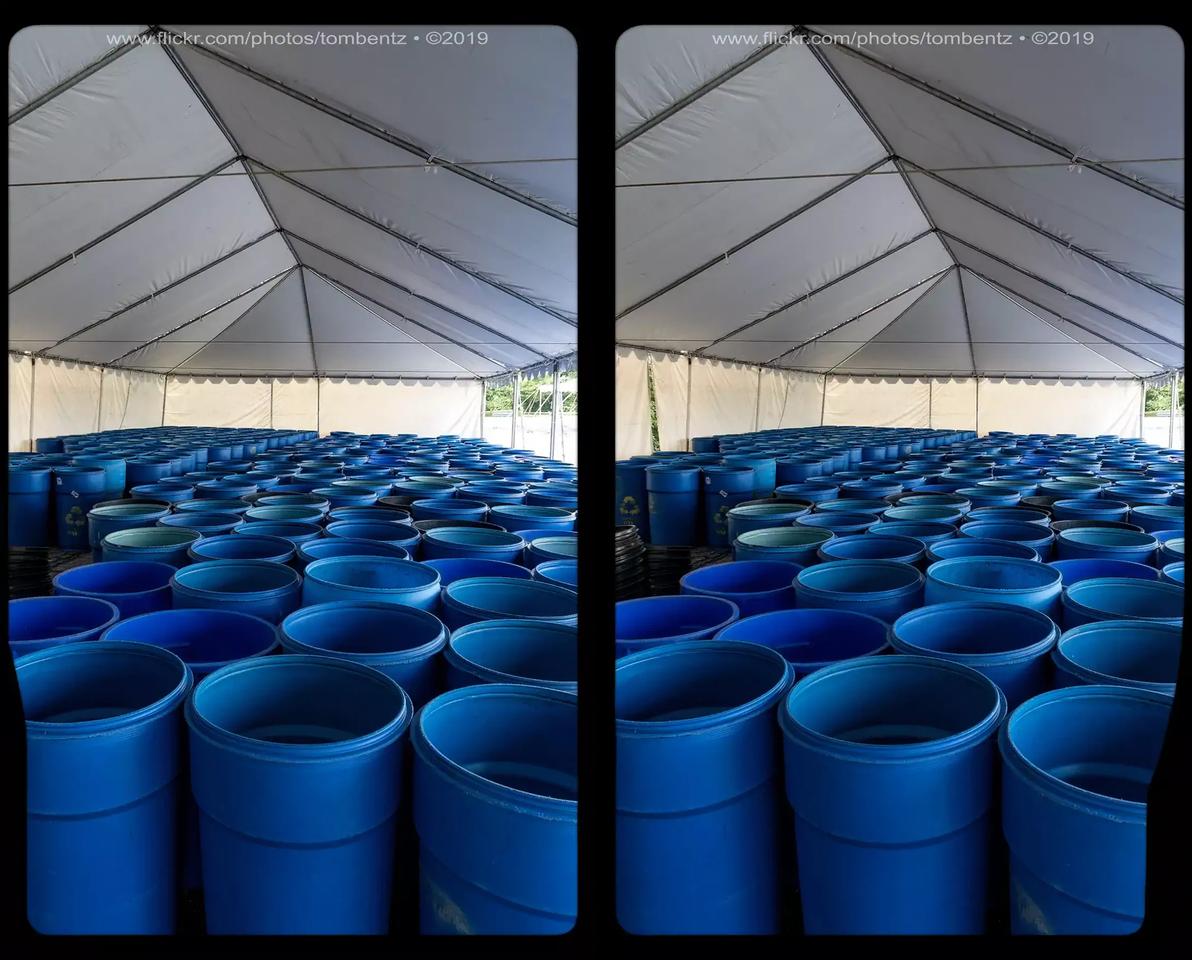 Blue Barrels