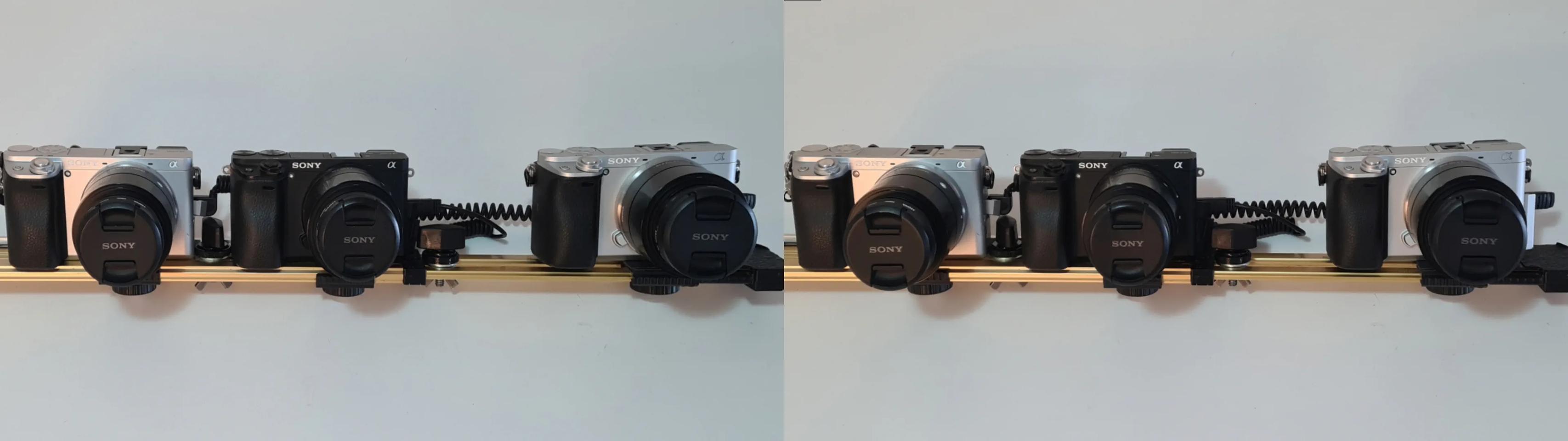 Three-Camera Asymmetric Rig (Sony A6300)