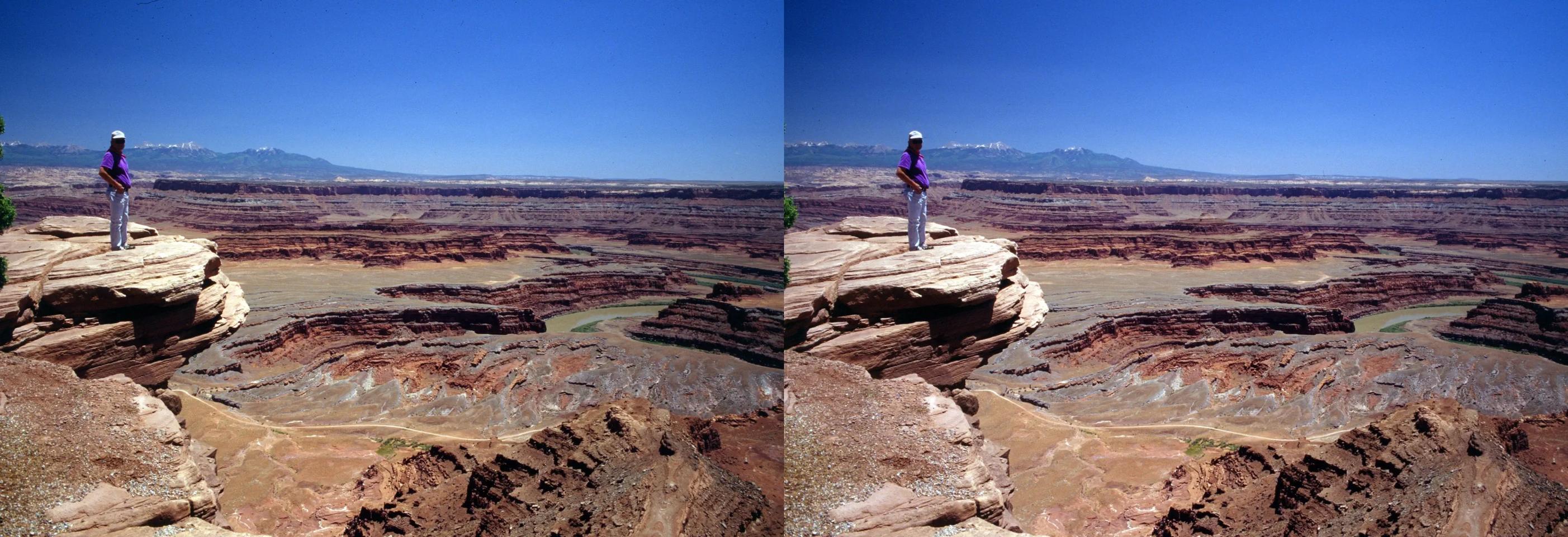 Vista point in Canyonlands National Park- June 1984