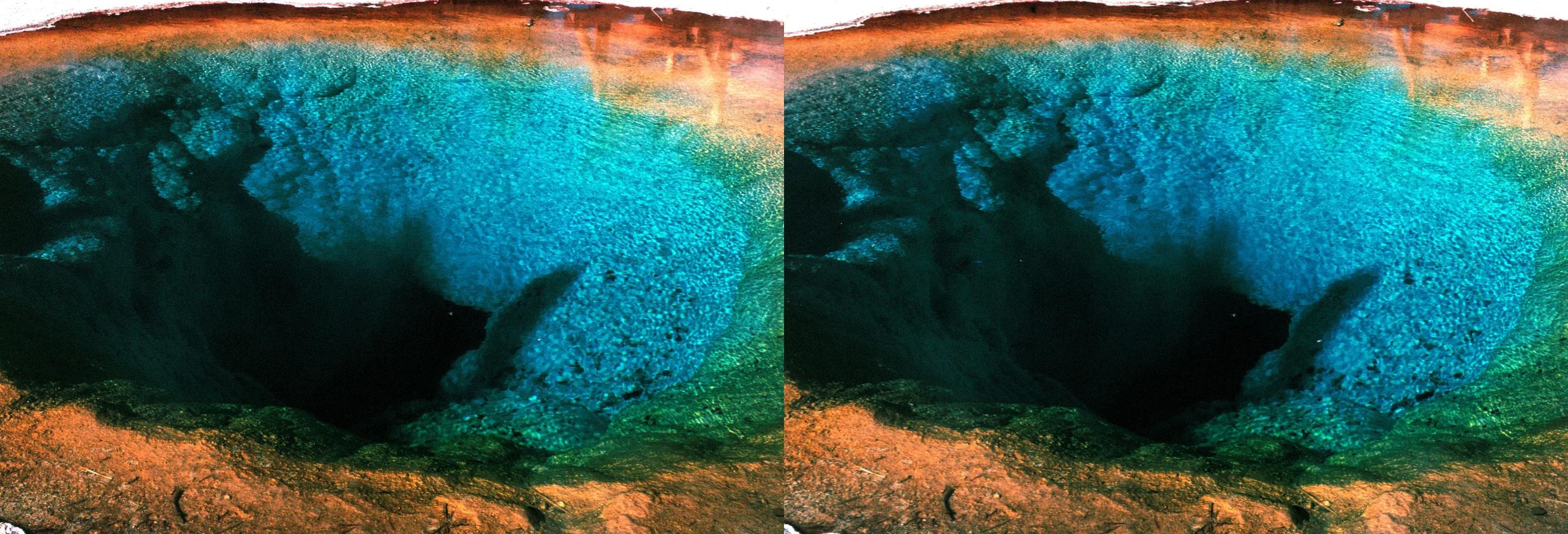 Thermal pool in Yellowstone National Park - October 1987