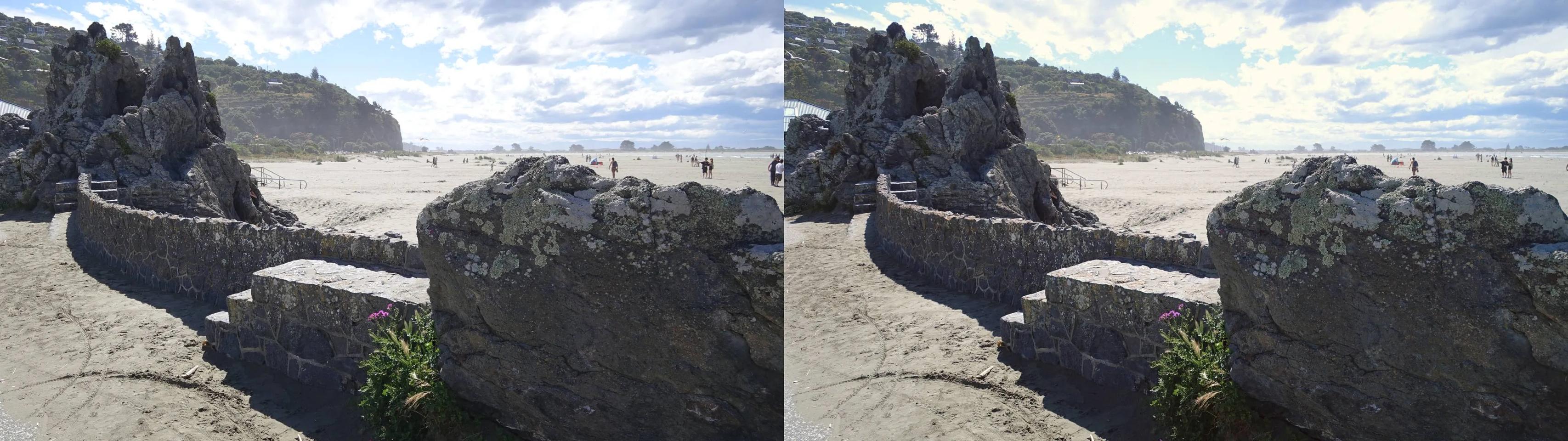 Sumner Beach sea wall
