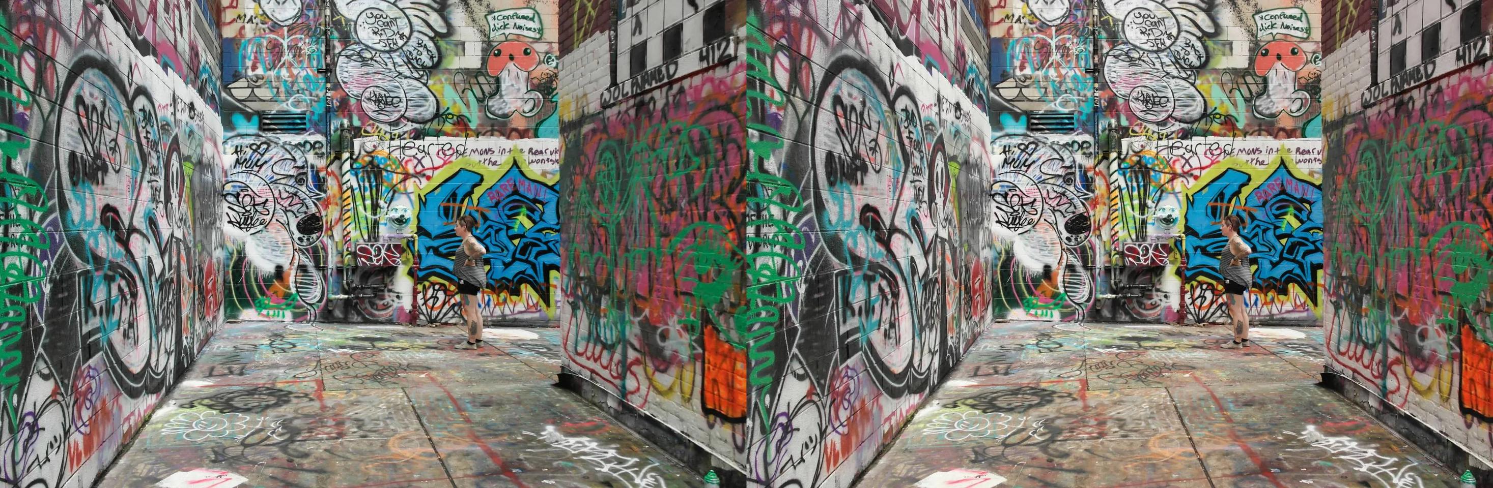 Graffiti Wall in Ann Arbor