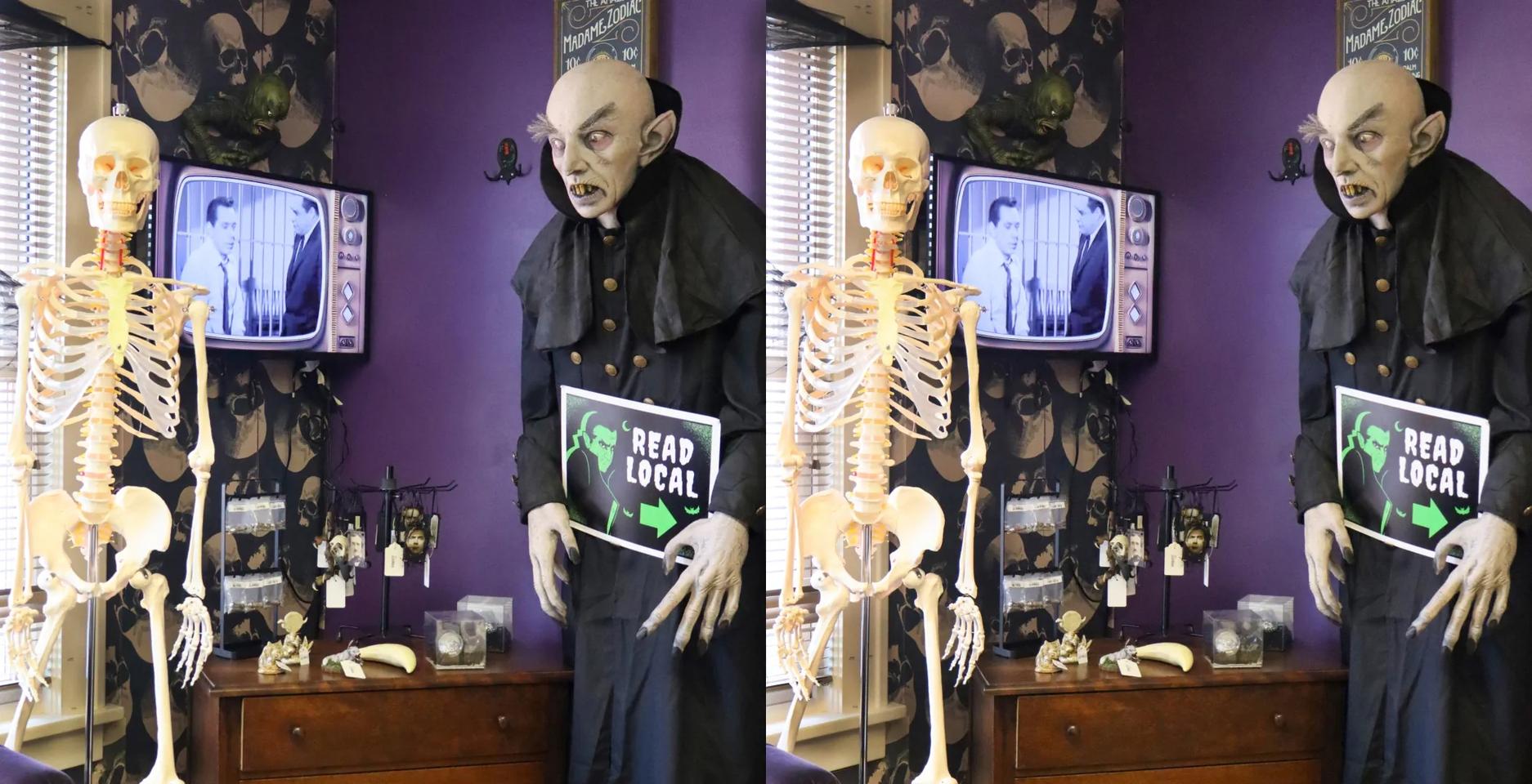 Skeleton and Dracula