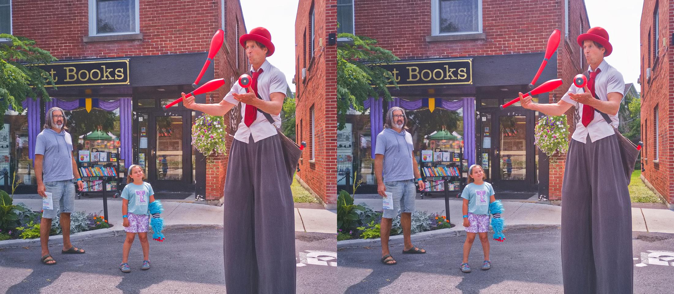 Stilt Walking Juggler