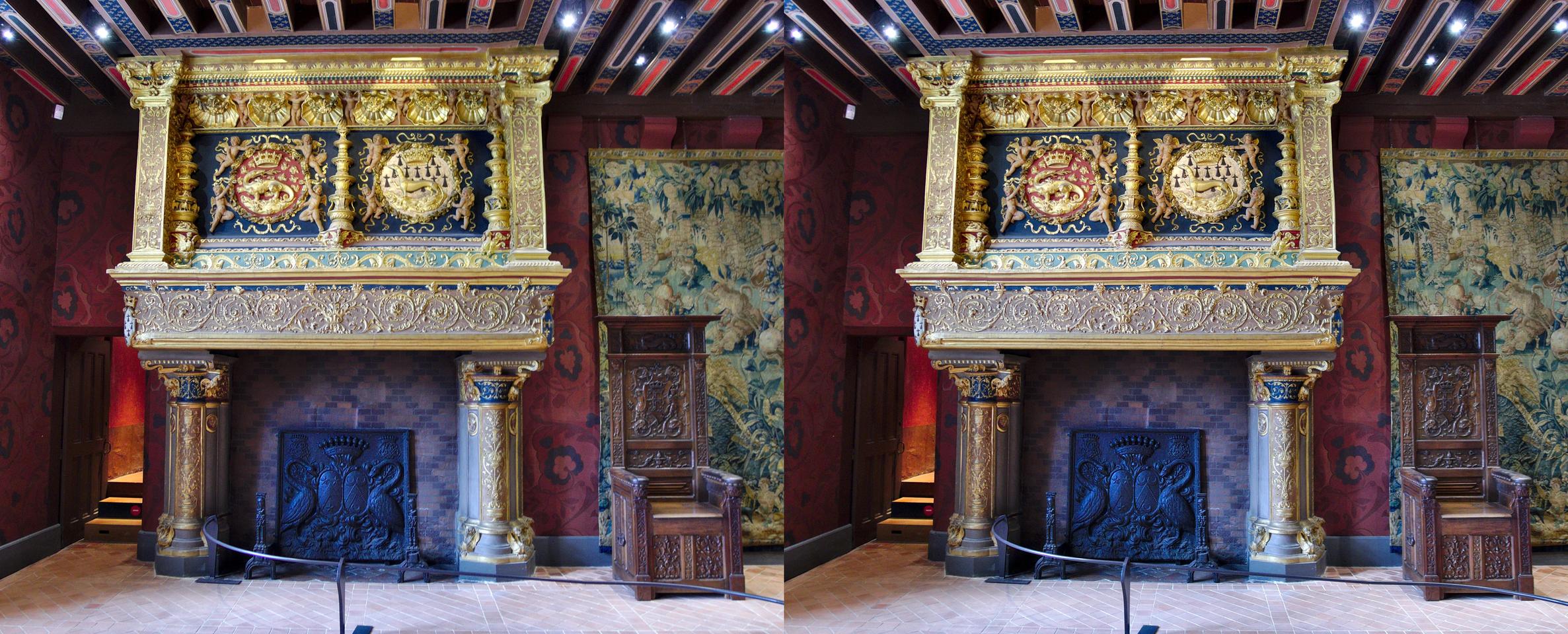 Fireplace, castle of Blois