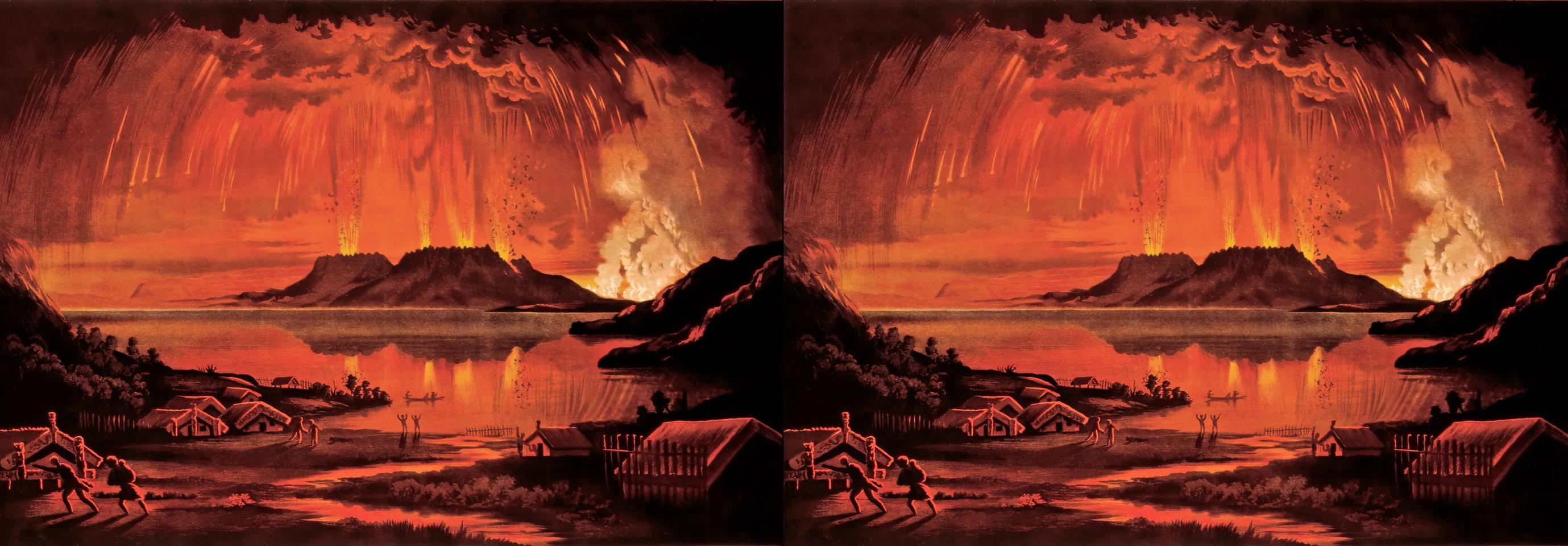 Tarawera Eruption, Charles Blomfield