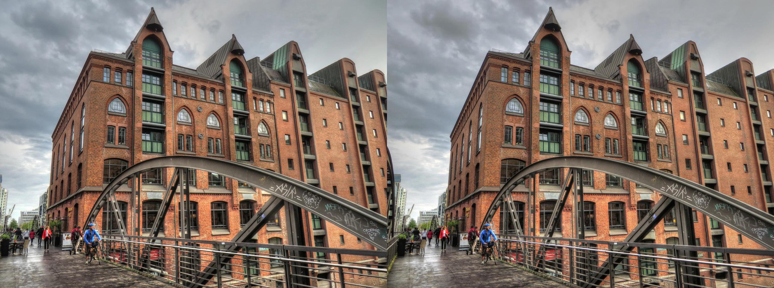 Hamburg (Germany), the old docks district.