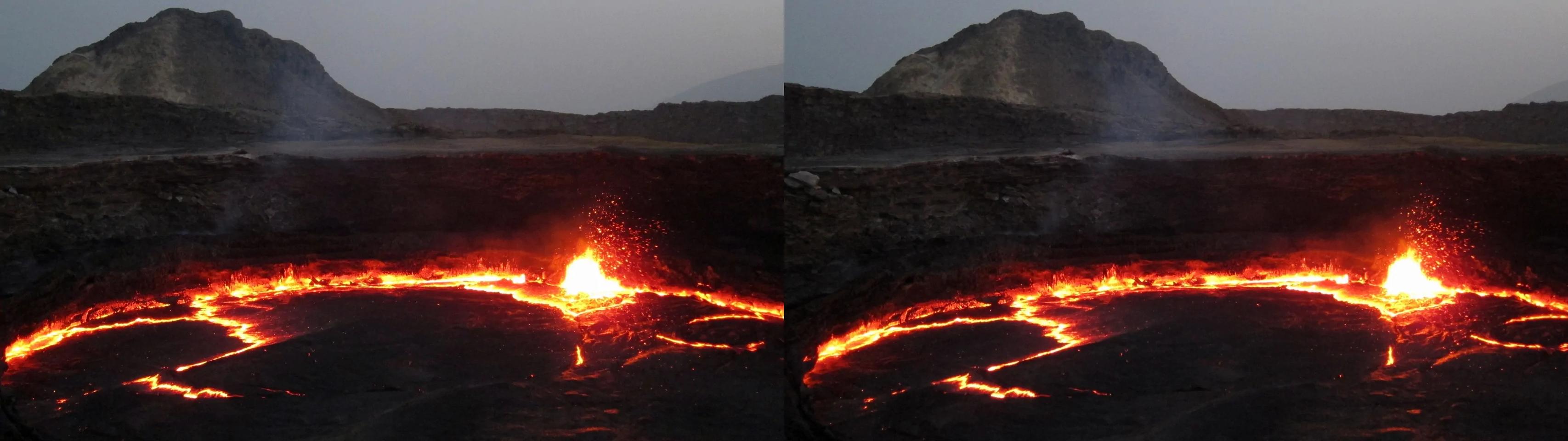 Hyperstereo on an active volcano 2