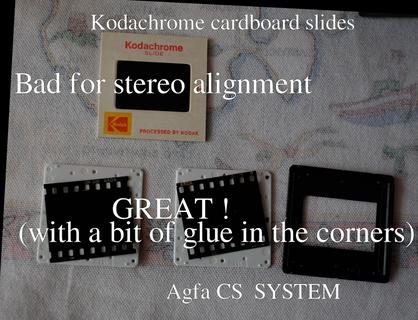 Kodachrome vs CS slide frames