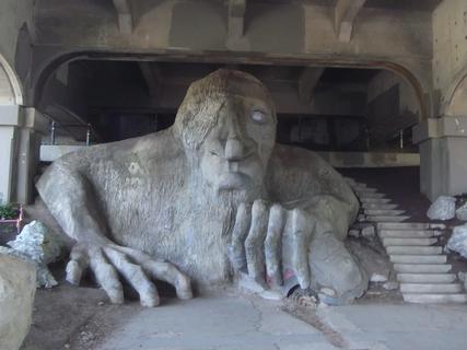 Fremont Bridge Troll - Seattle, Washington