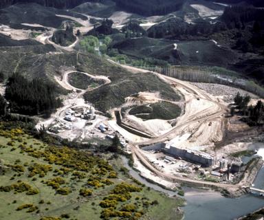 Aerial dam site