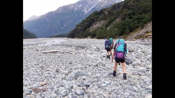 Hiking in the South Island of New Zealand