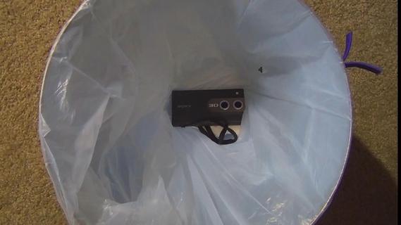 Sony Bloggie 3D Camera In Garbage