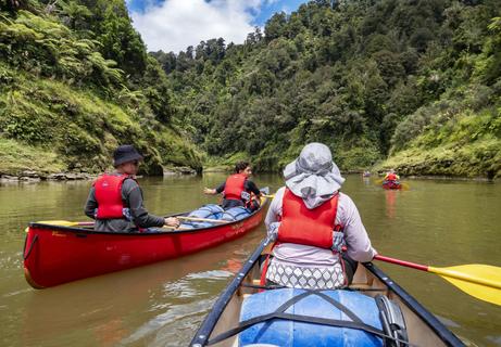 The missus, Whanganui River Canoe trip 2024