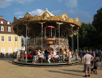 Old-fashioned carousel