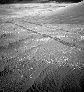 Tracks on Mars