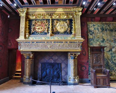 Fireplace, castle of Blois