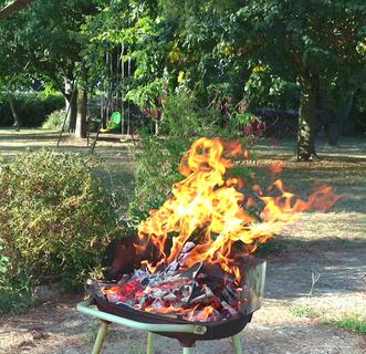 Barbecue fire sync