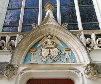 Porch of the chapel in castle of Blois