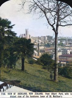 View of Auckland from Albert Park, circa 1900