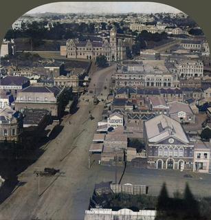 'Auckland from cathedral tower, looking east towards town hall, New Zealand’ 1910