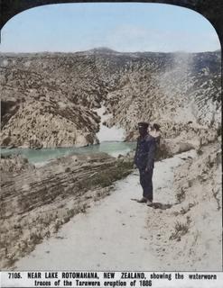 Near Lake Rotomahana, circa 1900,