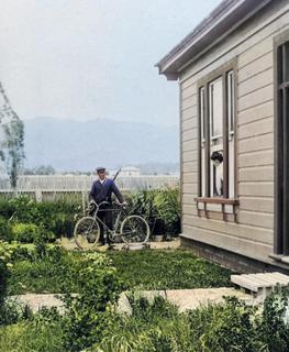 'Hallam's house before verandah added. Shannon 1907'