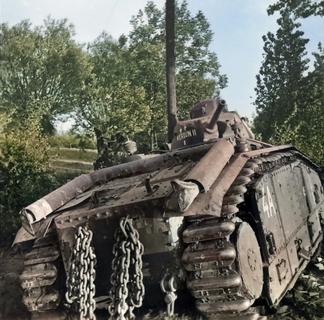 045 - Abandoned French Char B1 tank