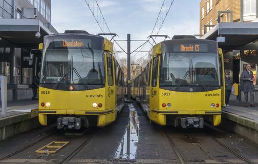 Lightrail Trams at Nieuwegein Citycentre Jan. 16th 2020